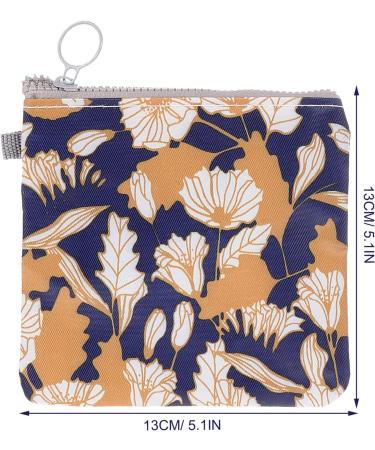 Menstrual Pad Storage Bag 4 Pcs - Zippered Portable Pouch for Tampons & Napkins - Coin Purse Wallet for Women & Girls (Cactus Flamingo Flower Stripe) - Buy Online on GoSupps.com