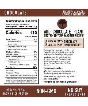 Isopure Vegan Protein Powder with Monk Fruit Sweetener - Organic Plant-Based Post Workout Recovery, Sugar-Free, Dairy-Free Pea Protein with Amino Acids - Chocolate Flavor, 22 Servings, 1.37 lb - Buy Online on GoSupps.com