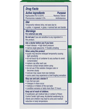 Visine Allergy Eye Relief Multi-Action Antihistamine & Redness Relief Eye Drops - Pack of 2 (0.5 fl. oz) - Buy Online on GoSupps.com