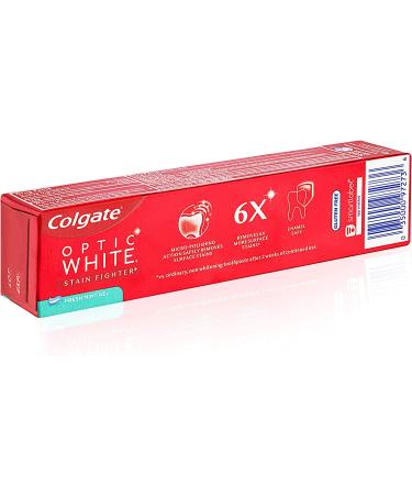 Colgate Optic White Stain Fighter Teeth Whitening Toothpaste - Fresh Mint Gel Travel Size 2 oz (Pack of 6) - Buy Online on GoSupps.com