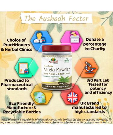 Bitter Gourd (Karela) Powder - Organic, Pure & Nutrient-Rich - Buy Online on GoSupps.com