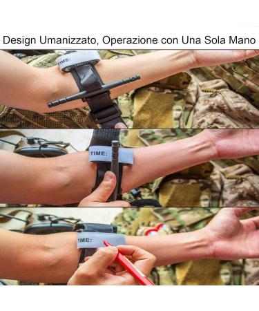 Feloyal Tourniquet Set - Tactical Emergency Accessories for Hiking & Hunting | Blood Loss Control - Black (2 Pack) - Buy Online on GoSupps.com
