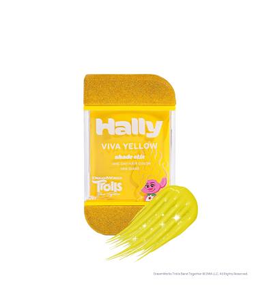 Buy Hally Hair Viva Yellow 1-Day Hair Color for Kids | Temporary Shade Stix Dye | No Mess Application | Washes Out Easily | Fun Trolls Hair Accessories for Girls & Boys - Buy Online on GoSupps.com