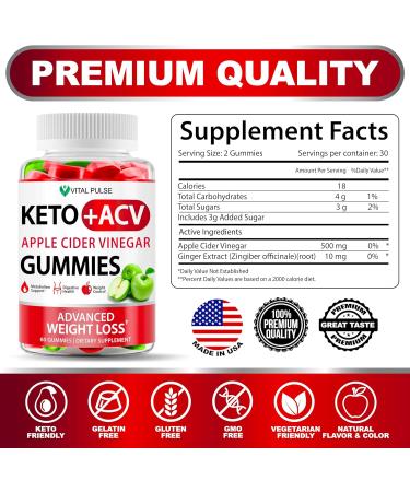 Shop Keto ACV Gummies for Advanced Weight Loss | Detox Apple Cider Vinegar Keto Gummies 60 Green Apple Gummies for Men & Women - Buy Online on GoSupps.com