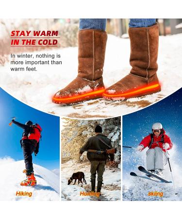 Heated Insoles for Men Women | Rechargeable Wireless Electric Foot Warmer | Remote Control | for Boots Ski Snowboard Motorcycle Hiking | V.Step L (US Men 9-14/Women 10-15) - Buy Online on GoSupps.com