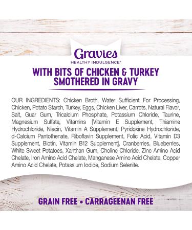 Wellness Healthy Indulgence Chicken & Turkey Gravy - 3 oz Pack of 24 - Buy Online on GoSupps.com