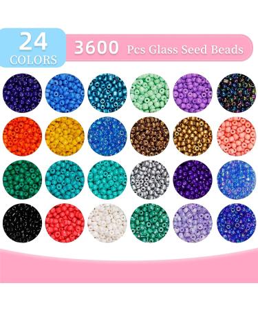 7200Pcs Glass Seed Beads 6/0 Jewelry Making Kit with Alphabet and Smiley Beads - Buy Online on GoSupps.com