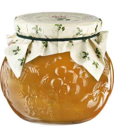 Food-united elderflower jelly Naturrein 640g in the stylish decorative glass from Darbo Refreshing-bread spread of the highest quality for elderberry fillings cake breakfast