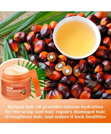 Ourdort Raw Batana Oil Paste organic oil for hair Batana conditioner 100 natural hair cream for healthier thick smooth hair - Buy Online on GoSupps.com
