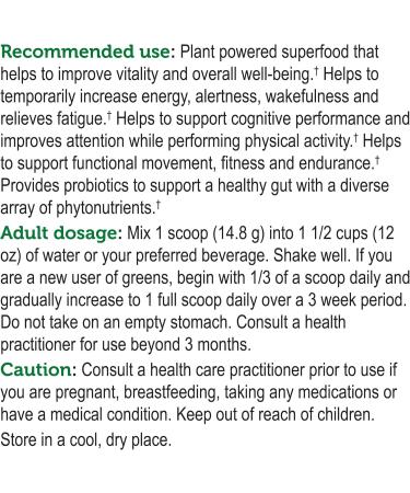 Genuine Health Greens + Extra Energy Superfood Powder | Dark Chocolate Flavor | Boost Energy & Gut Health | 30 Servings - Buy Online on GoSupps.com