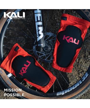 Kali Protectives Mission Knee Guards - Adult Bicycling Pads - Flexible & Durable Protection for Off-Roading, BMX, Mountain Biking - Black/Red Large - Buy Online on GoSupps.com