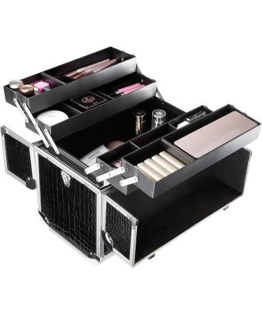 Songmics Black Cosmetic Case - Ultimate Make-Up Suitcase & Beauty Storage for Nail Polish - Perfect Christmas Gift | JBC229B - Buy Online on GoSupps.com