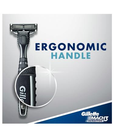 Gillette Mach3 Sensitive Men's Disposable Razors - 9 Count - Buy Online on GoSupps.com