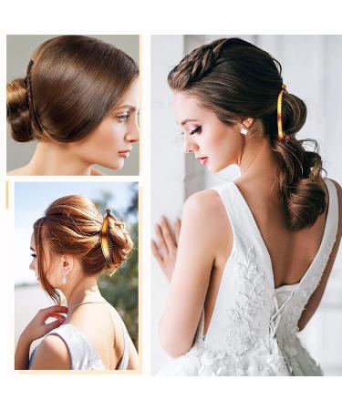 20 Piece Banana Hair Clips | Classic Wire Combs & Fishtail Double Comb for Women - Multi-Colored Styles - Buy Online on GoSupps.com