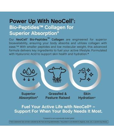 NeoCell Collagen Peptides Capsules | 90 Count | Plus Hyaluronic Acid | Skin Hydration | Superior Absorption | Advanced Grass Fed Formula Supplement | for Women and Men - Buy Online on GoSupps.com