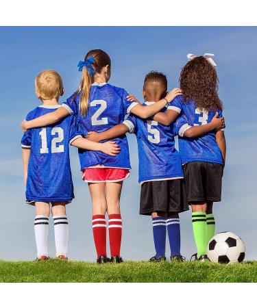 6 Pairs Kids Toddler Boys Soccer Socks - Youth Tube Socks for 3-14 Years Old - Classic Colors - Buy Online on GoSupps.com