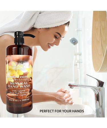 Dead Sea Almond Vanilla Foaming Hand Soap - 2 Pack (67.6 Fl. Oz) with Minerals - Buy Online on GoSupps.com