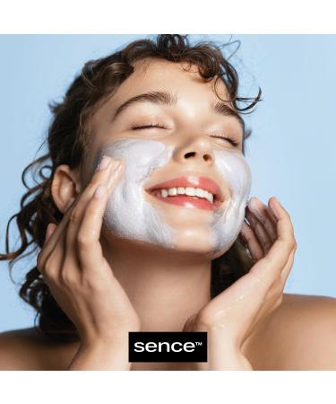 Sence Sence Hydro Shock Gentle Facial Scrub - Vegan Facial Cleansing Cosmetic with Hyaluronic Acid and Panthenol - 150 ml - Buy Online on GoSupps.com