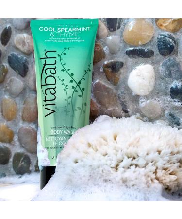 Vitabath Cool Spearmint & Thyme Body Wash and Body Polish Combo - 10 oz (Pack of 1) | Cruelty-Free & Paraben-Free | Moisturizing Bath Cleanser - Buy Online on GoSupps.com