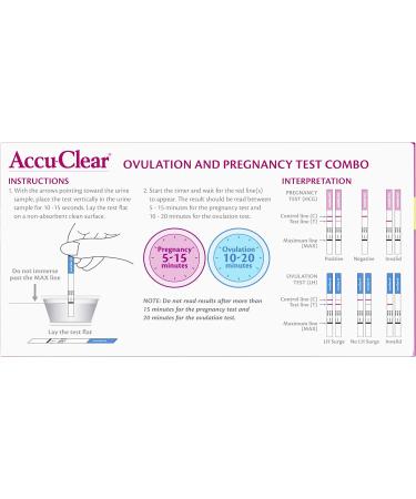 Accu-Clear 50 Ovulation and 20 Pregnancy Test Strips - 70 Count | Over 99% Accurate Tests - Buy Online on GoSupps.com