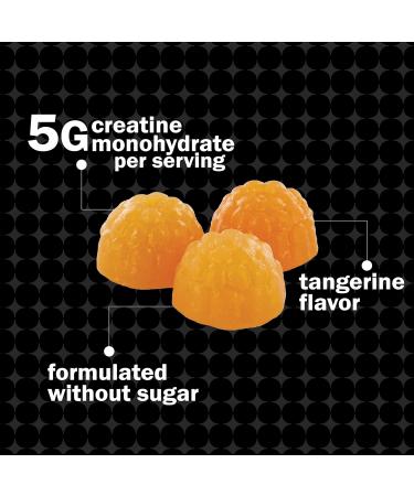 Cybergenics Creatine Monohydrate Gummies 5g Pure Creatine per Serving for Muscle Strength Recovery Energy & Cognitive Support Sugar-Free Natural Tangerine Flavor 150 Gummies for Men & Women - Buy Online on GoSupps.com