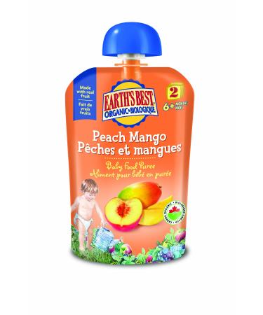 Earth's Best Baby Food Puree-Peach Mango 6-Count