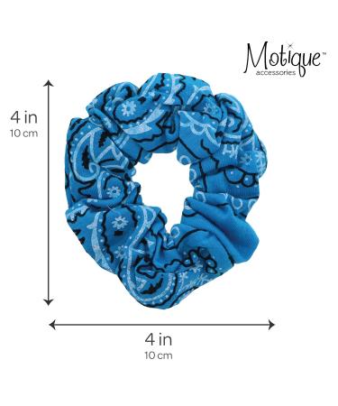 6 Pack Light Blue Bandana Hair Ties | Stylish & Versatile Hair Accessories for All Styles - Buy Online on GoSupps.com