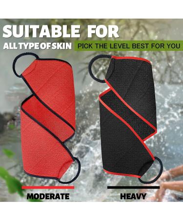 Evridwear Exfoliating Body Scrubber with Handles - Back Washer for Shower/Bath - Deep Clean for Dry Skin - Men/Women (Heavy) - Buy Online on GoSupps.com