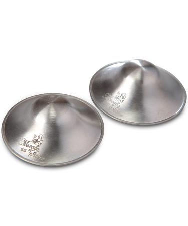 The Original Silver Nursing Cups - Nipple Shields for Nursing Newborn - Newborn Essentials Must Haves - Soothe and Protect Your Nursing Nipples - 925 Silver (L) 2 Count (Pack of 1)