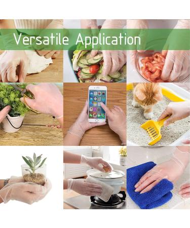 Dr. GreenPanda Clear Vinyl Gloves - 1000 Pack - Food Safe, Latex & Powder Free, Large Size for Cooking, Cleaning, and Food Service Prep - Buy Online on GoSupps.com