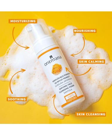 Orientana - Natural Face & Eyes Cleansing Foam Kantola | 99.5% Natural Vegan Makeup Removal | Gently Cleanses | Moisturizing & Regenerating Effect | Nourishes & Smoothes Skin - 150 ml Aloe Vera - Buy Online on GoSupps.com
