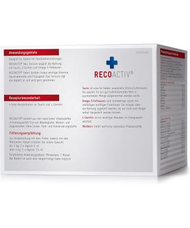 Recoactive Heart Tonic for Cats - 3x90ml Supplement for Cardiac Health Taurine & Omega-3 - Buy Online on GoSupps.com