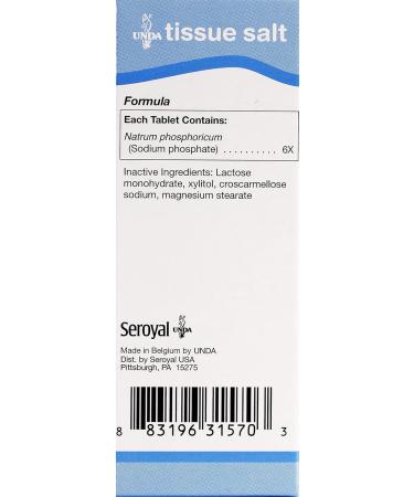UNDA Natrium Phosphoricum 6X - Homeopathic Remedy for Indigestion Relief | 100 Tablets | International Shipping Available - Buy Online on GoSupps.com