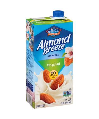 Almond Breeze Dairy Free Almondmilk, Original, 32 Fl Oz (Pack of 12) Original 32 Fl Oz (Pack of 12) - Buy Online on GoSupps.com