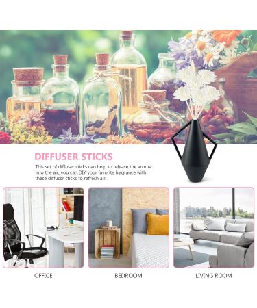 Angoily 12-Piece Room Fragrance Diffuser Set | Rattan Reed Sticks & Artificial Rose Flowers | Home Office & Spa Aromatherapy - Buy Online on GoSupps.com