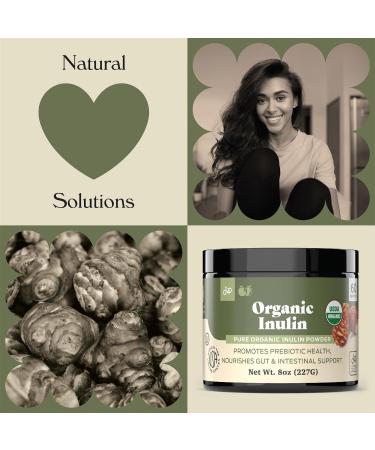 Pure Organic Inulin Powder Fiber Supplement - (Jerusalem Artichoke) Prebiotic Bulk Inulin Fiber Powder 8oz Digestion & Gut Health - Buy Online on GoSupps.com