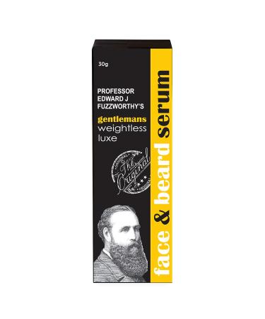 Professor Fuzzworthy's Gentleman's Face & Beard Oil Serum - Natural Organic Grooming for Normal Curly Dry Hair & Sensitive Skin | Sulfate & Paraben Free - Buy Online on GoSupps.com