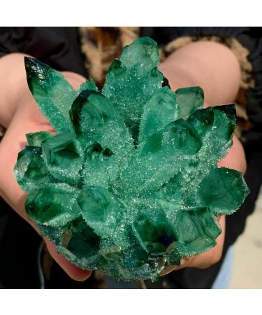 Green Phantom Quartz Crystal Cluster Specimen 200-1000G Suitable for Home HOMEZHOU (Size : Weight:600G-800G) - Buy Online on GoSupps.com
