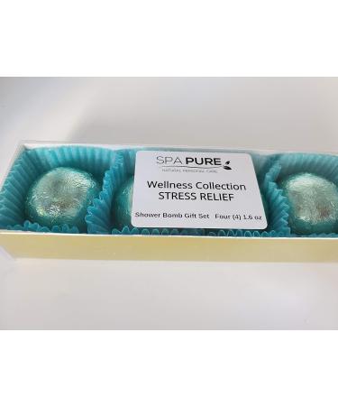 Spa Pure Stress Relief Aromatherapy Shower Steamers - 4 Pack - Buy Online on GoSupps.com