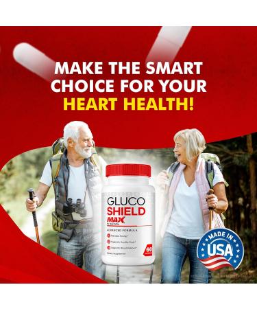 (2 Pack) Gluco Shield Max Original Formula with a Clean Powerful Blend to Help Support Balanced Levels Circulatory Health & Everyday Energy | Easy-to-Swallow Pills for Daily Use (120 Capsules) - Buy Online on GoSupps.com