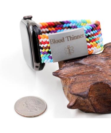 Uloveido Unisex Stainless Steel Engraved Blood Thinner Medical ID Tag for Apple Watch - Y4313-White - Buy Online on GoSupps.com