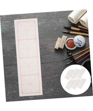 Operitacx 200 sheets Rice Writing for Sumi with Supplies Paper Art Grids Calligraphy Japanese Drawing Chinese White 39x12cm - Buy Online on GoSupps.com