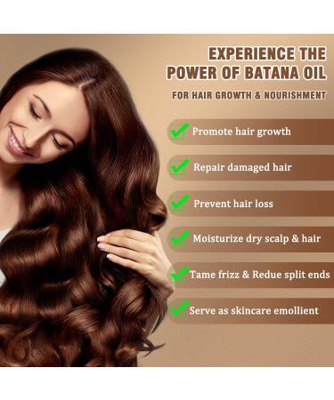 Raw Batana Oil Organic Natural Batana Oil for Hair Growth - 100% Pure Unrefined and Organic for Women & Men Prevent Hair Loss Promote Hair Thickness (120ml) - Buy Online on GoSupps.com