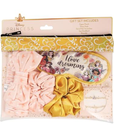 Disney Princess Girls Spa Gift Set - Includes Pouch, Sleep Mask, Scrunchies, Headband, and Bracelet - Disney Accessories for Girls - Buy Online on GoSupps.com