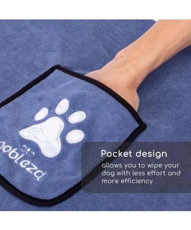 Buy Nobleza Dog Towels - 2 Pack Microfiber Extra Absorbent & Soft Fast Drying 106x66cm for All Dogs & Cats - Buy Online on GoSupps.com