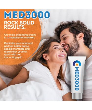 Med3000 Gel for Men - Stimulating Male Massage Topical Cream 1.75 Fl Oz - Natural Performance Boosting Gel for Men - Buy Online on GoSupps.com