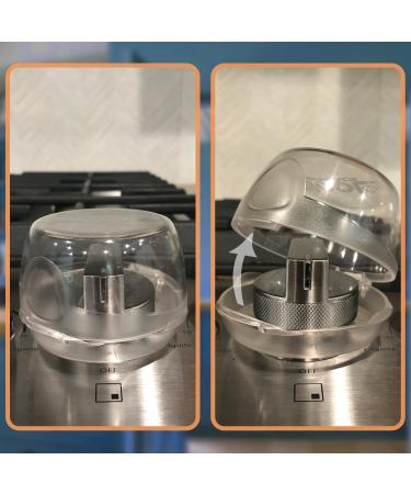 Clear Stove Knob Covers (5 Pack) - Child Safety Guards for Baby Proofing - Durable Design by Jool Baby - Buy Online on GoSupps.com