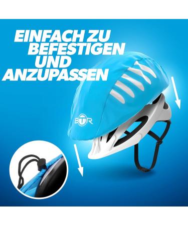 BTR Bicycle Helmet Rain Cover | Waterproof Helmet Covers (Yellow & Blue) | Set of 2 for Ultimate Protection - Buy Online on GoSupps.com