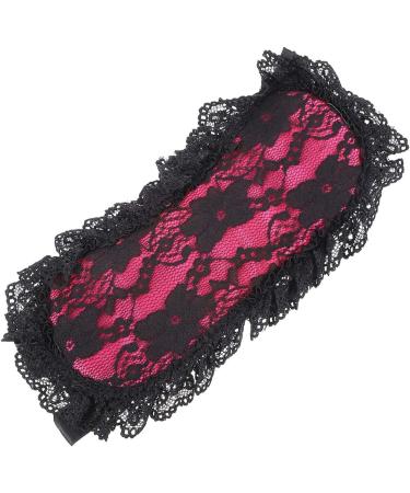 Soft Lace Eye Mask - Adjustable Comfortable Sleep Mask for Travel, Meditation, Shift Work - Red - Buy Online on GoSupps.com