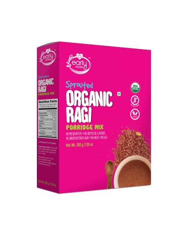 Early Foods Organic Sprouted Ragi Porridge Mix, 200 G